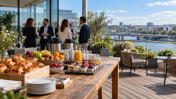 Traiteurs de Boulogne-Billancourt pour un petit-déjeuner d'entreprise matinal