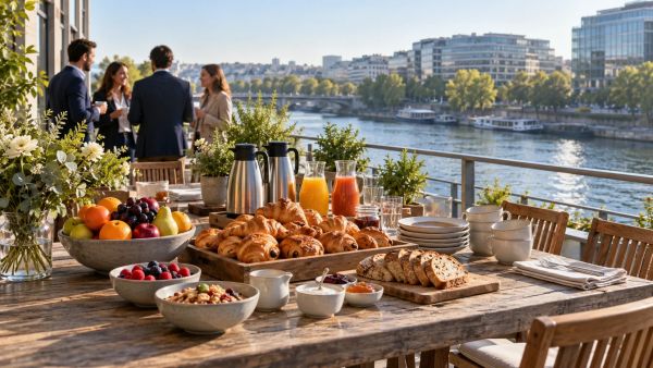 Traiteurs de Boulogne-Billancourt pour un petit-déjeuner d'entreprise matinal